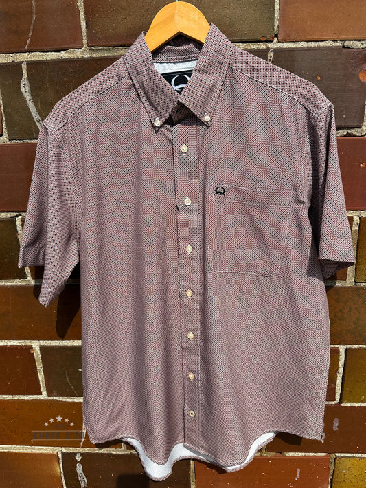 Men's Cinch Arenaflex Tan Geo Button-Up