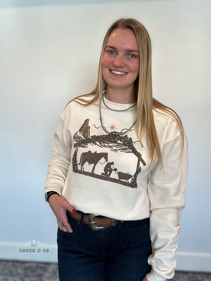 Cowboy Manger Crewneck