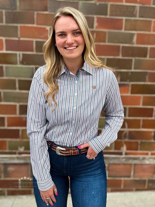 Cinch Stripe LS Button