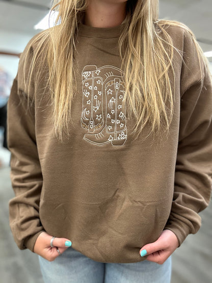 Cowgirl Boots Crewneck