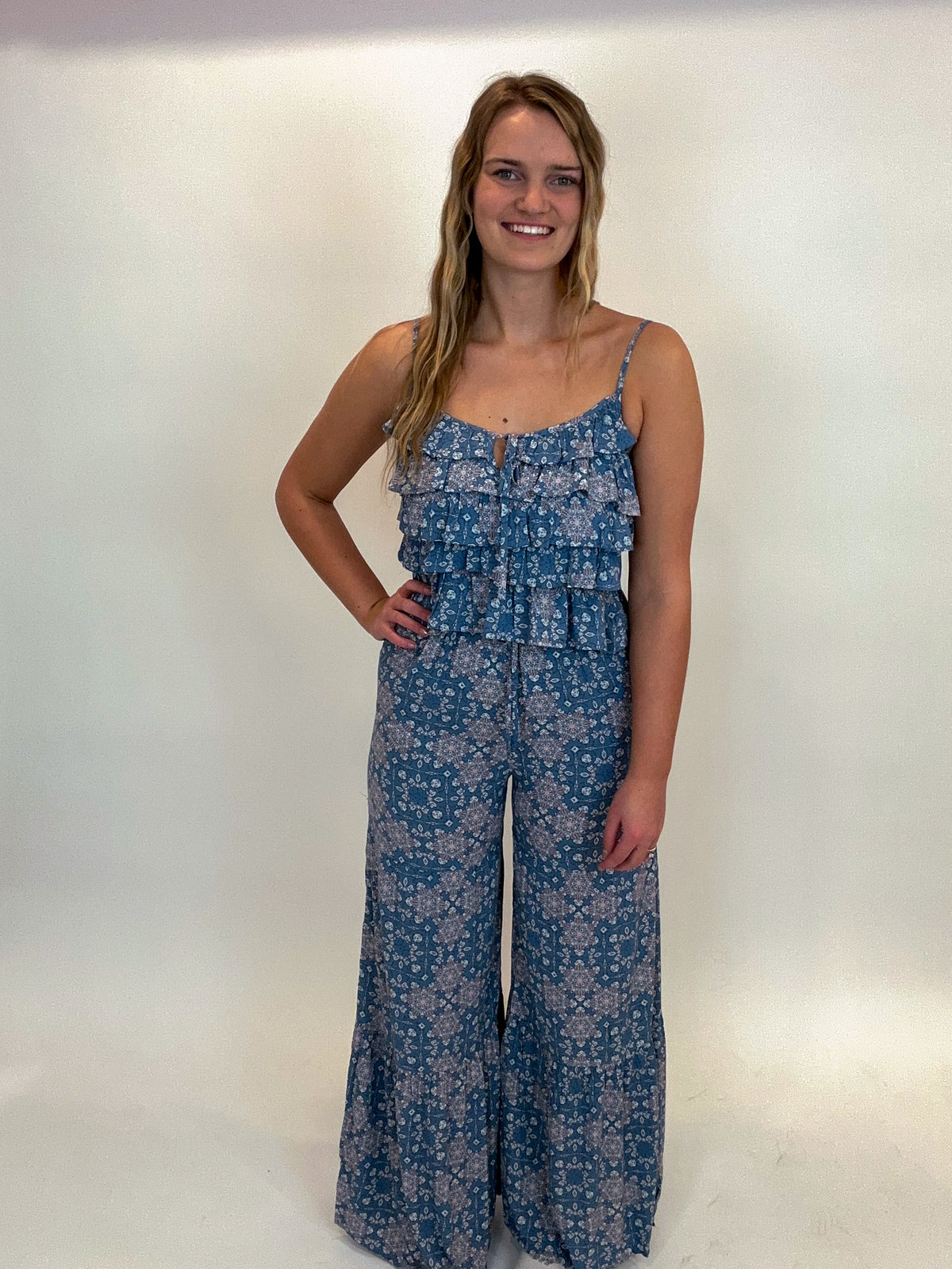 Ember Ruffli Tiered Ruffle Tank and Pant Set – Ember and Co