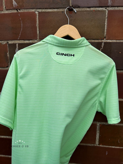 Men's Cinch Arenaflex Green Polo