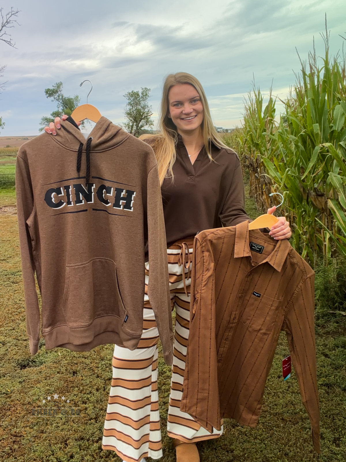 Men's Cinch Brown Hoodie