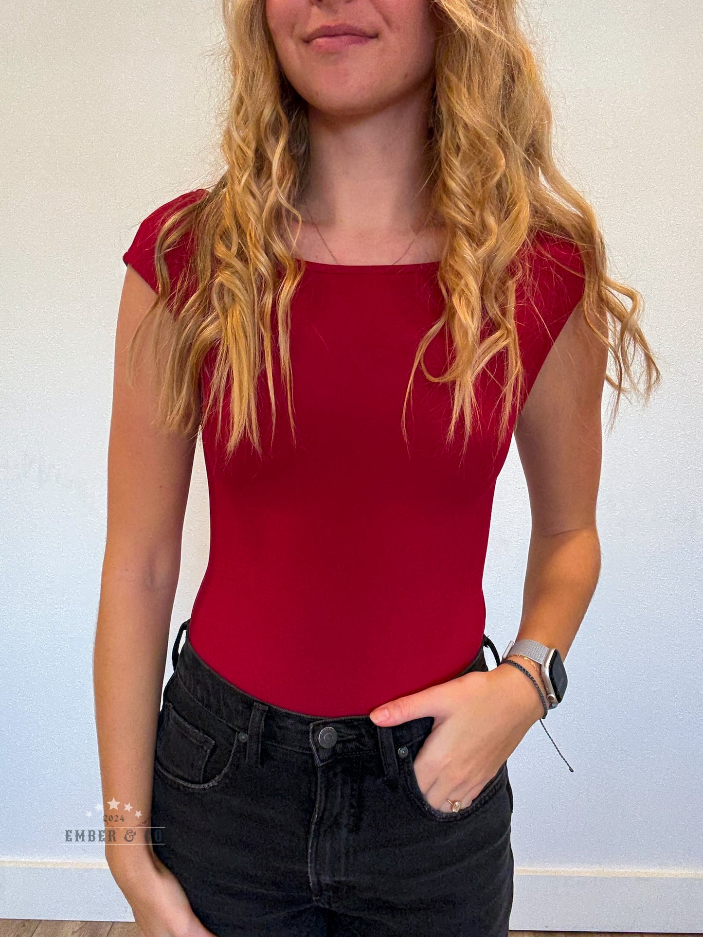 Ruby Boat Neck Bodysuit