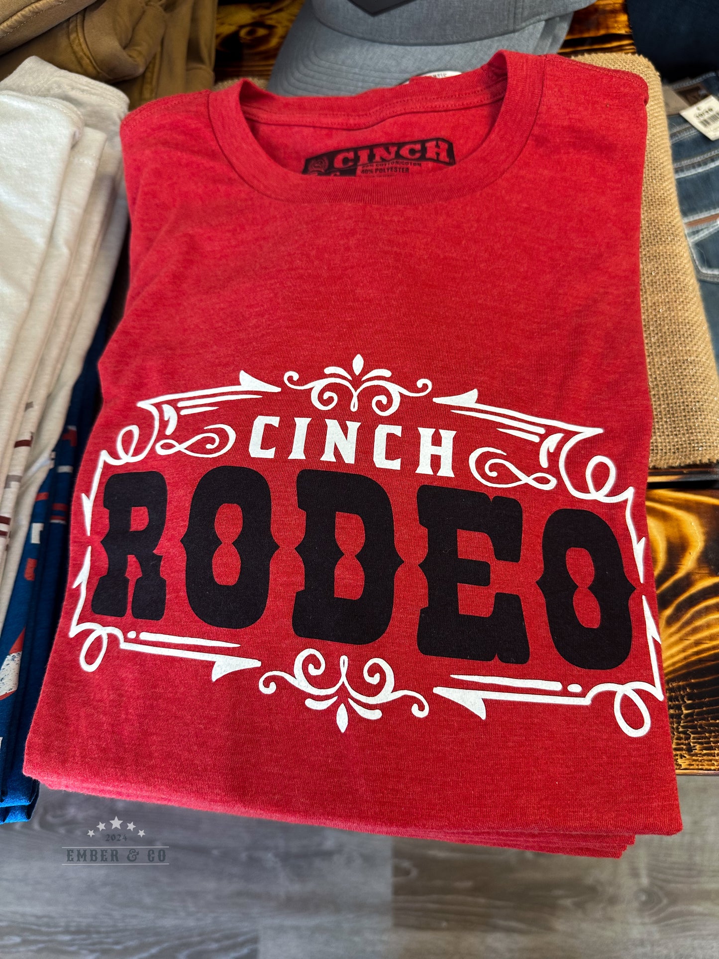 Men's Red Cinch Rodeo TShirt